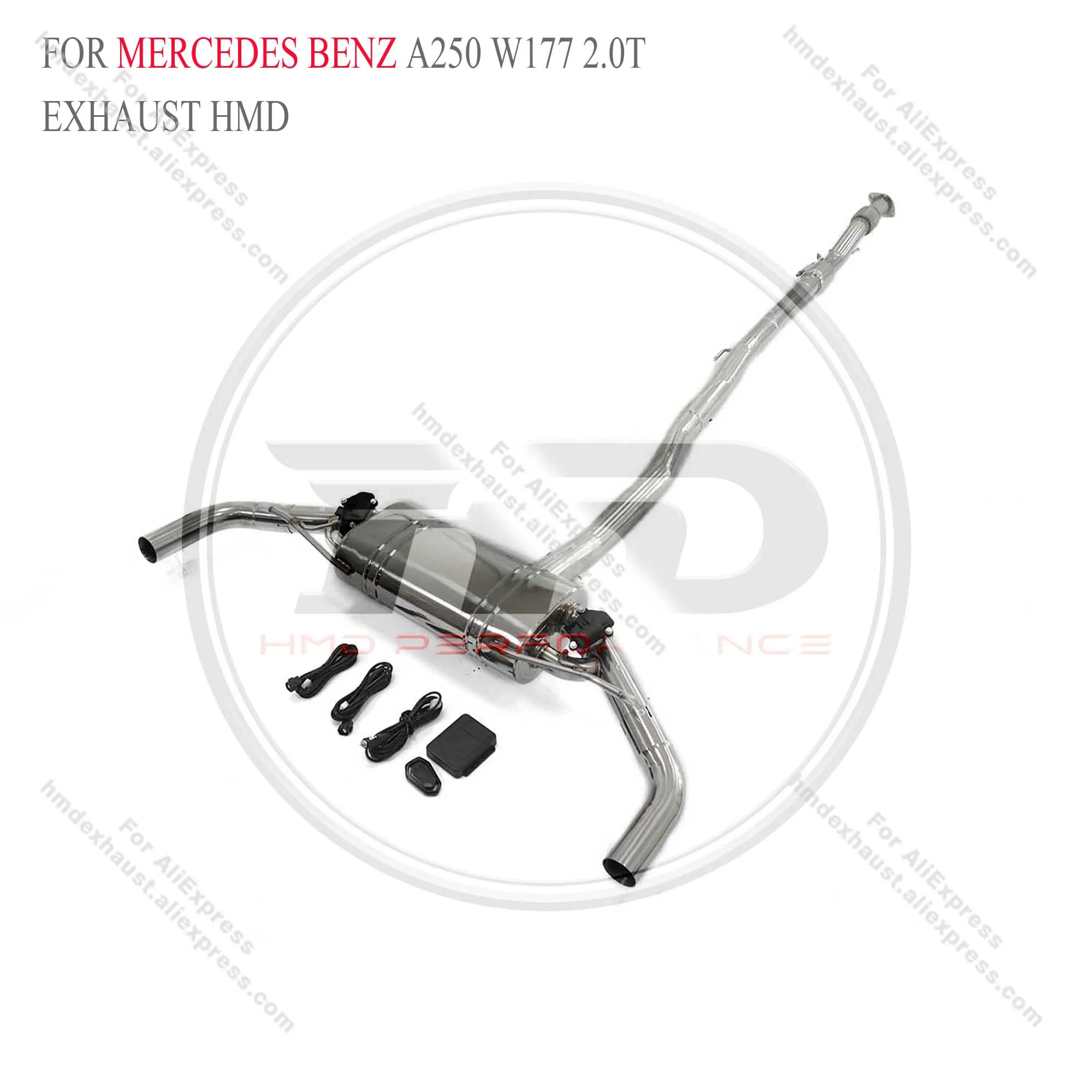 HMD Exhaust System Stainless Steel Performance Catback for Mercedes benz A250 w177 2.0T with Valve