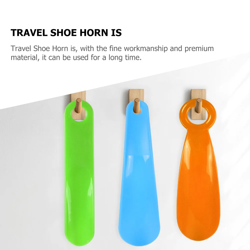 

6pcs Horns Ergonomic Travel Horn For Seniors Kids Long Shoes Horn Handle Shoe Helper Tool Lazy Shoe Assistant