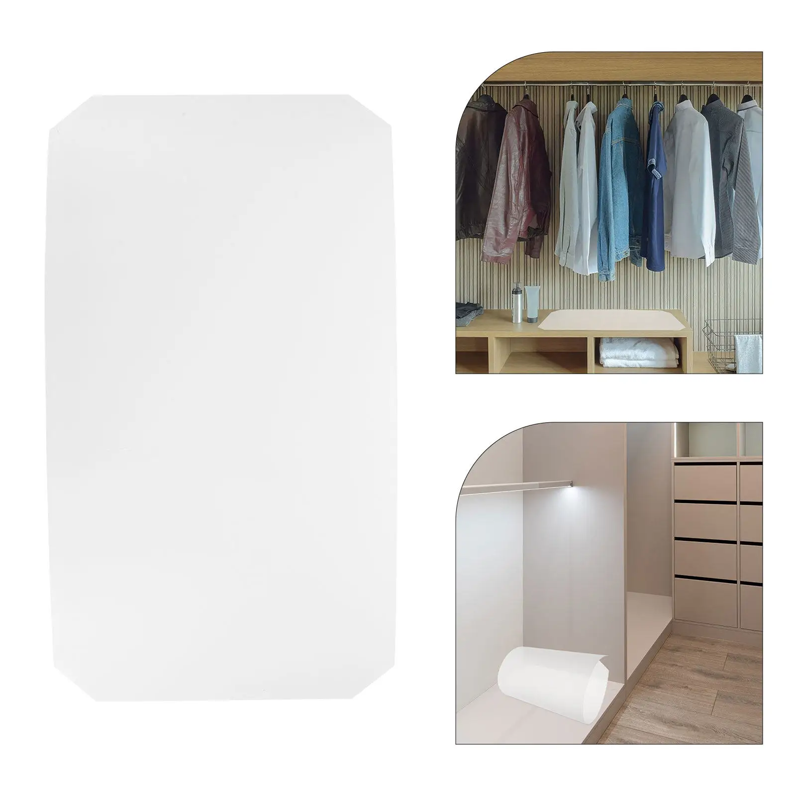 

Прозрачные нескользящие пластиковые вкладыши для полок 20.95x11.16 дюймов, моющиеся коврики для кухонных шкафов, органайзеры для хранения под полками