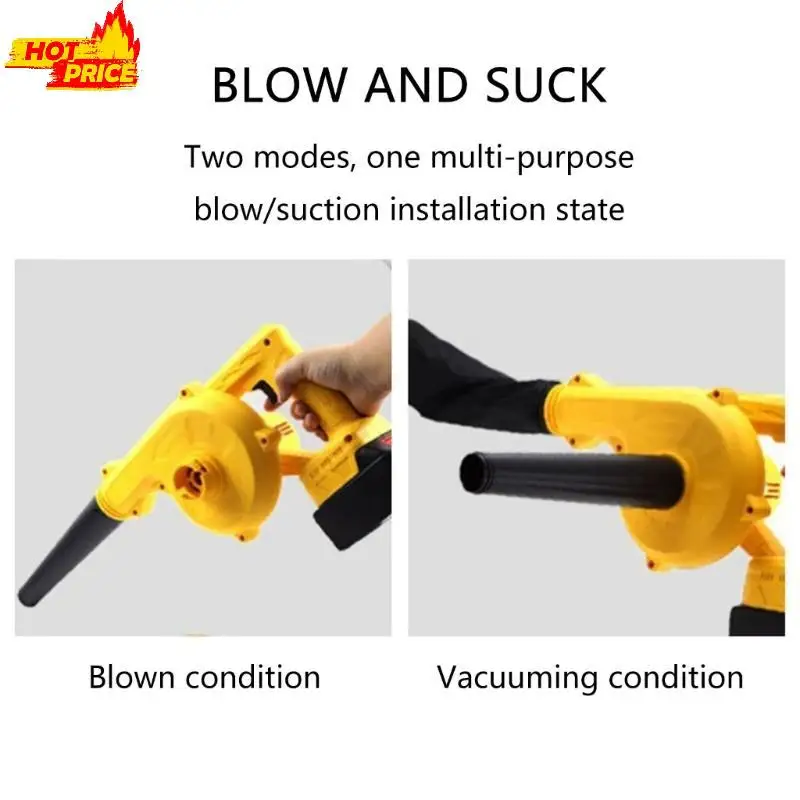 

Электрический воздуходувка-пылесос 2 в 1, пылесборник с листьями и снегом, беспроводной всасывающий инструмент для аккумулятора