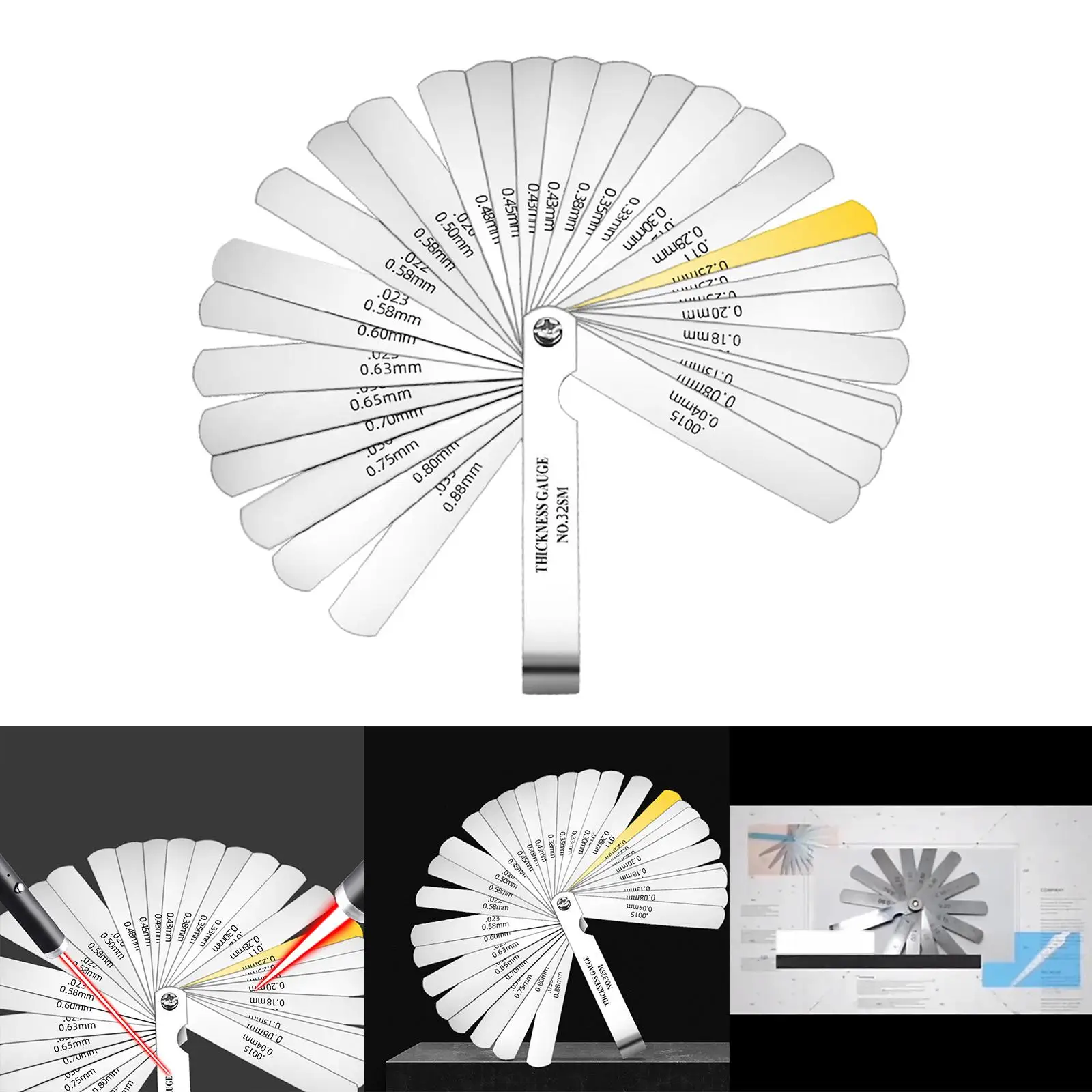 텔레미터 필러 두께 필러 측정 도구, 휴대용