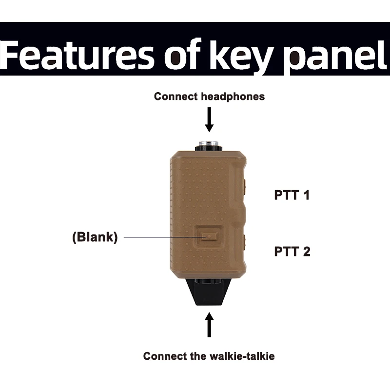 FCS AMP Tactical Headset Comtac III RAC Radio Connector Communication V20 PTT KN6 U174/U MTP3150 PD780 XTS KENWOOD