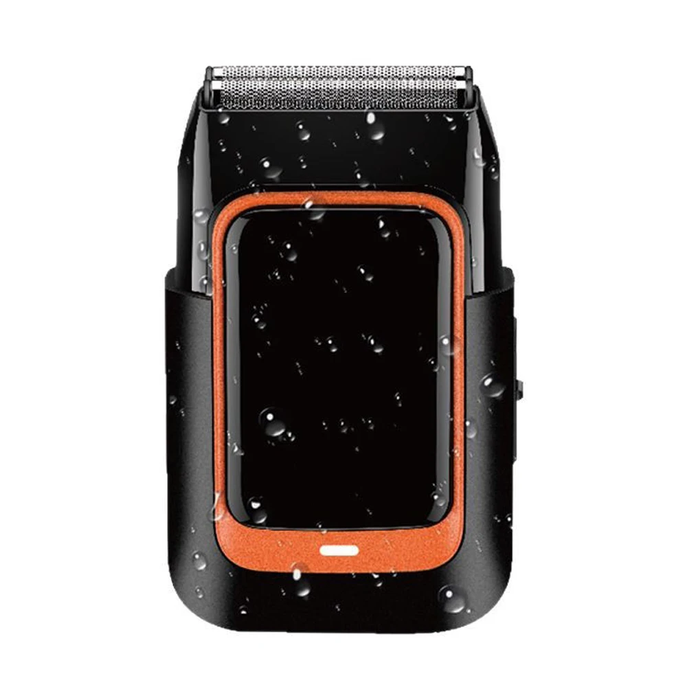 

IPX5 Водонепроницаемая электрическая бритва с сеткой Профессиональный перезаряжаемый триммер для бороды