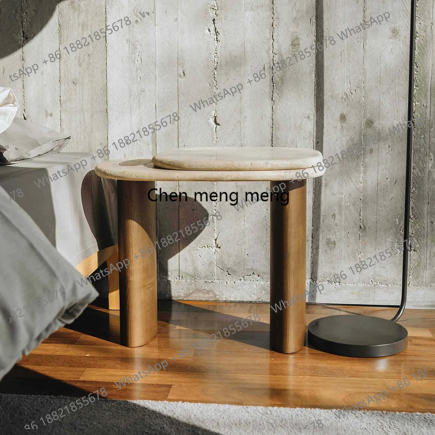 Nordic natural Roman cave stone living room sofa side few simple villas, bedside table household side table