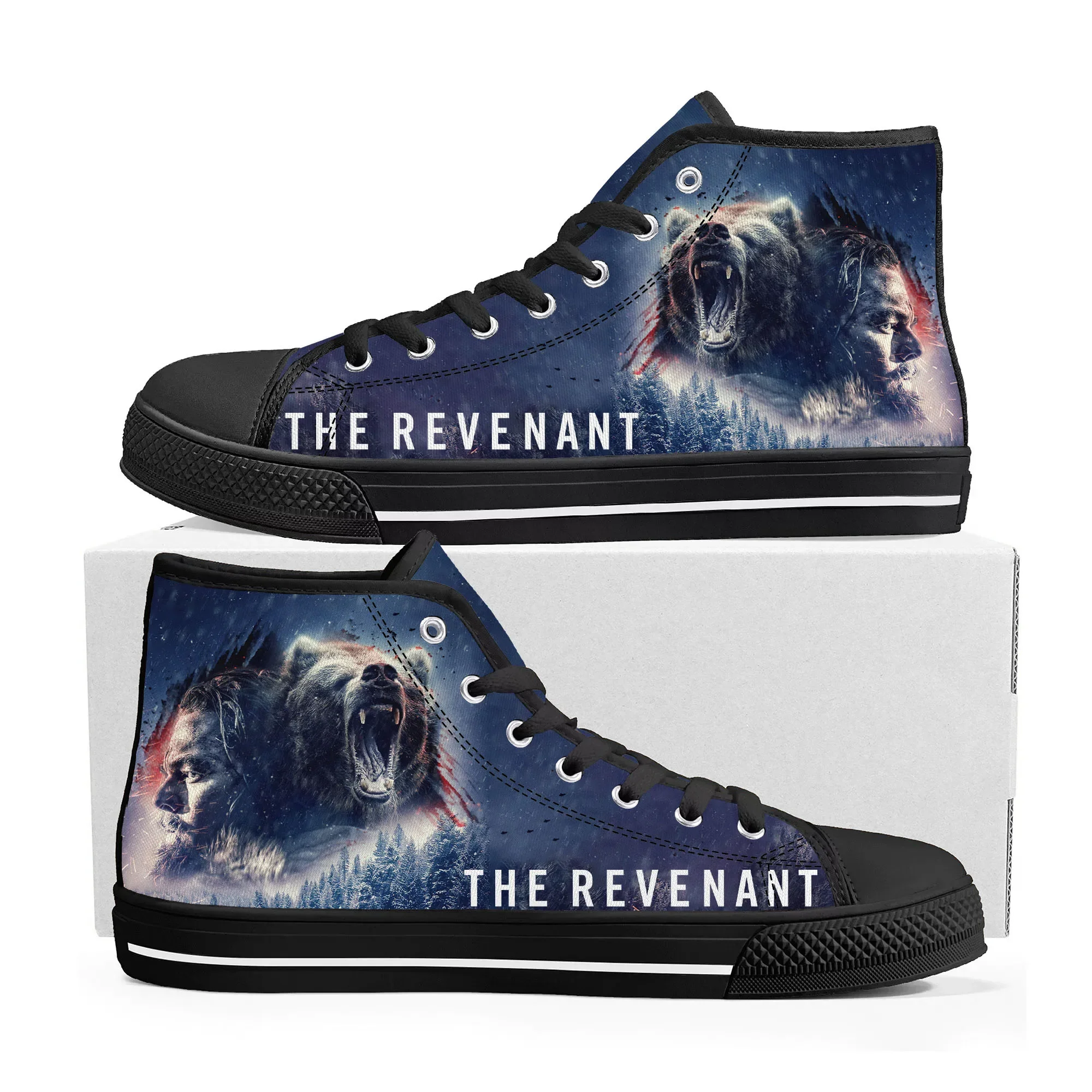 Revenant-Zapatillas altas de lona para hombre y mujer, zapatos informales personalizados de alta calidad, Leonardo DiCaprio