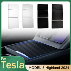 For Tesla Model 3 Highland 2024 Central Control Panel Stickers Console Cover Patch Protective Sticker New Interior Accessories