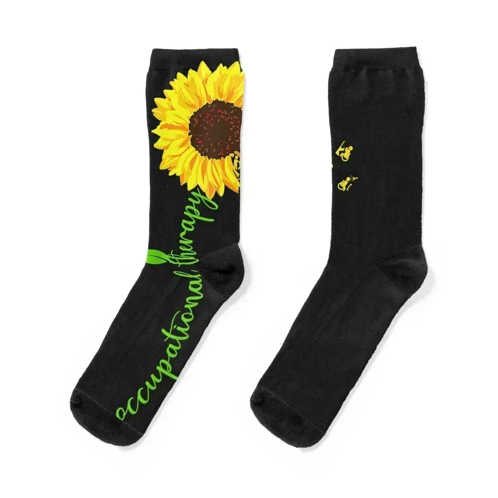 Sunflower Occupational Therapy Costume OT Therapist TShirt173 Socks christmas gifts cycling Ladies Socks Men's