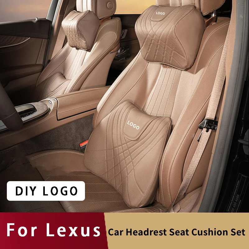 

Car LOGO Headrest For Lexus NX GS RX IS ES GX LX RC 200 250 350 LS 450H 300H Seat Neck Head Pillow Rest Support Waist Cushion