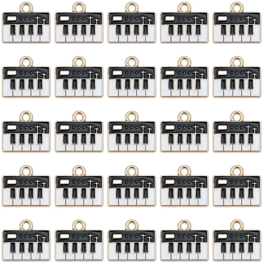 Musical Instrument Piano - 1 Doos 60 Stuks Piano Charms