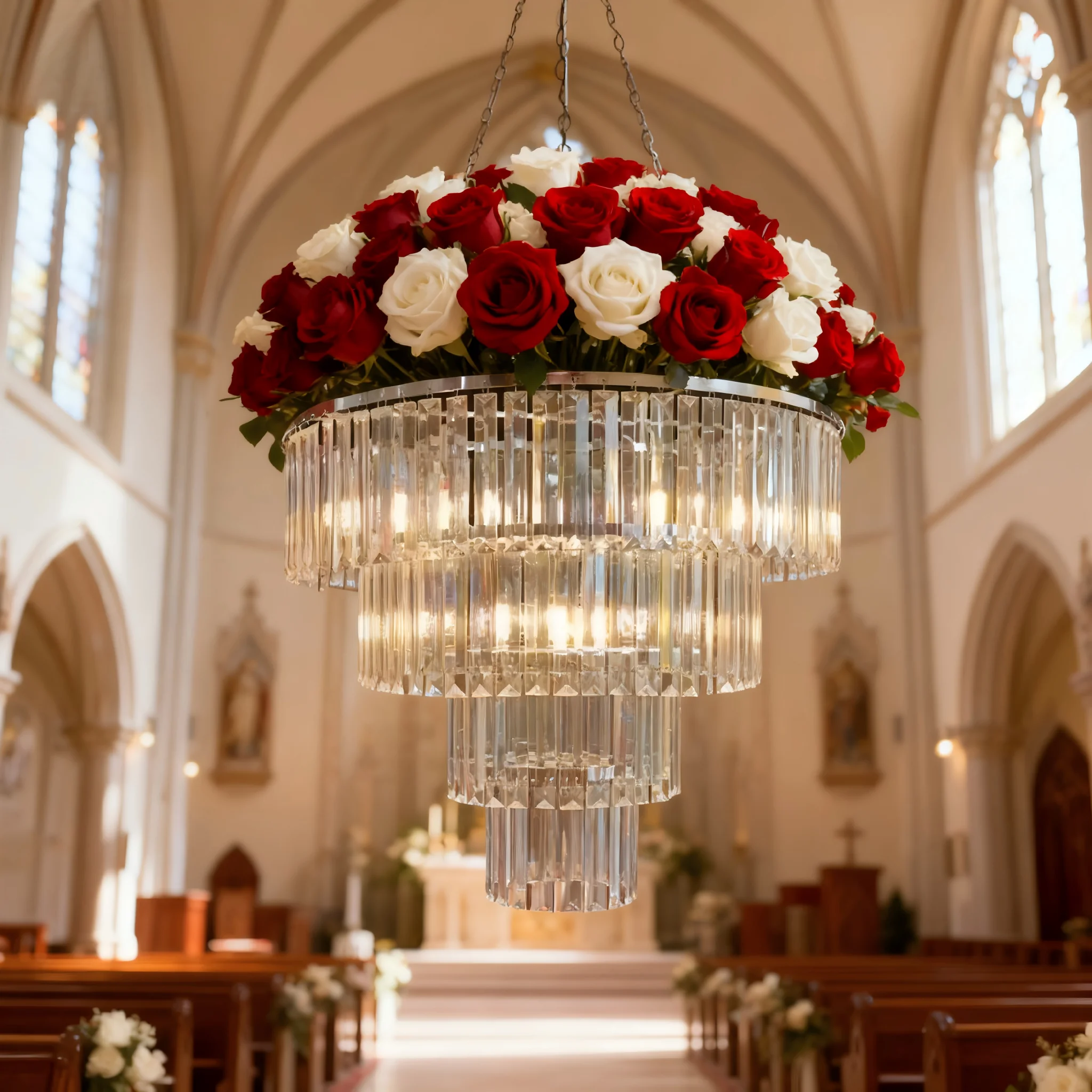 

Роскошная многослойная акриловая хрустальная люстра для свадьбы, банкета, дня рождения | Освещение для украшения мероприятий в отеле для дома