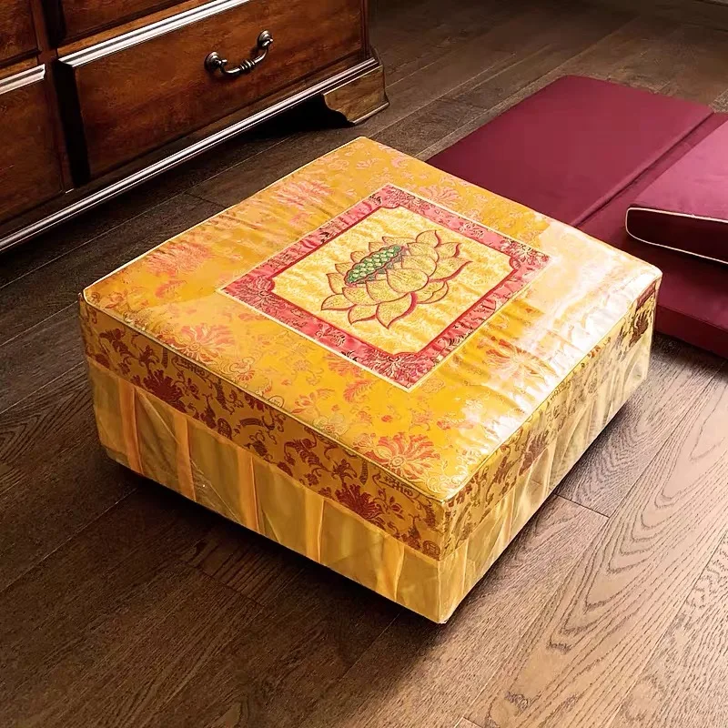 

Household Solid Wood Lotus Worship Stool Worship Chair Temple Meditation Special Mat