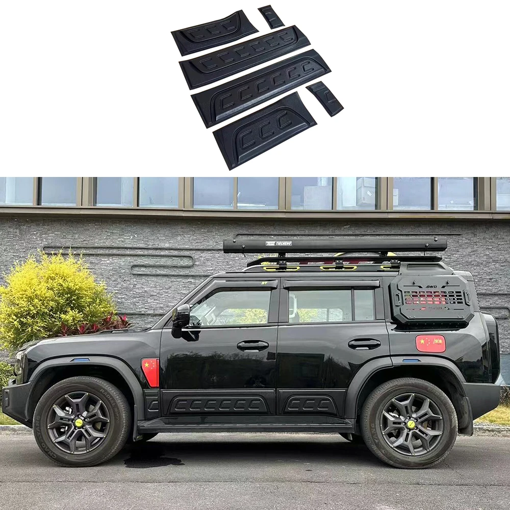 

Car Body Kit ABS Matte Black Door Protective Panel Door Collision Cover For Chery Jetour Traveller T2 2023 2024 Accessories
