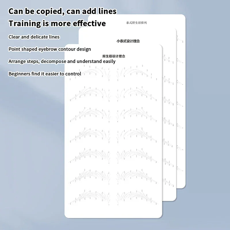 

Semi-permanent Wild Fashion High Quality Line Eyebrow Tattoo Practice Skin Beginner Embroidery Silicone Simulated Brows