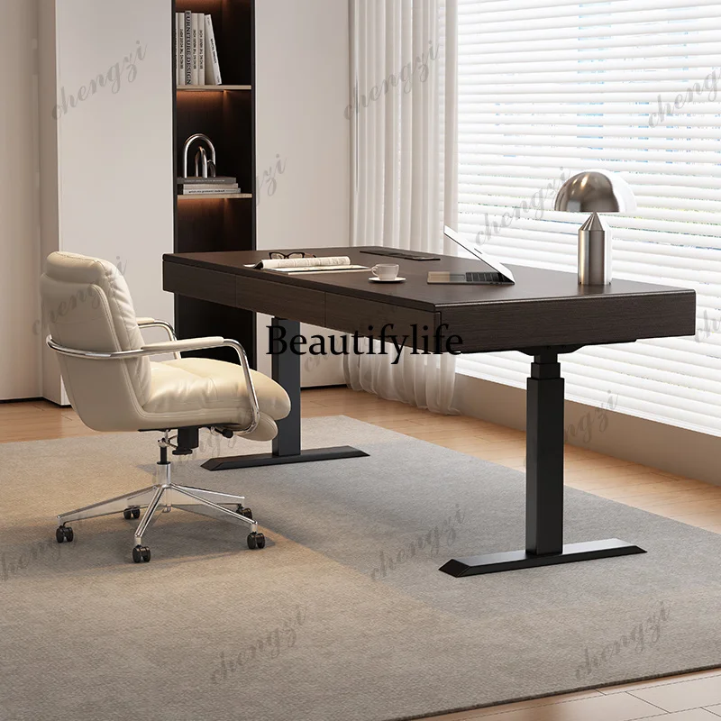 TTT  Electric Intelligent Height Office Desk Adjustable Modern Study Computer Office Desk Workbench Italy Office Furniture Mesa