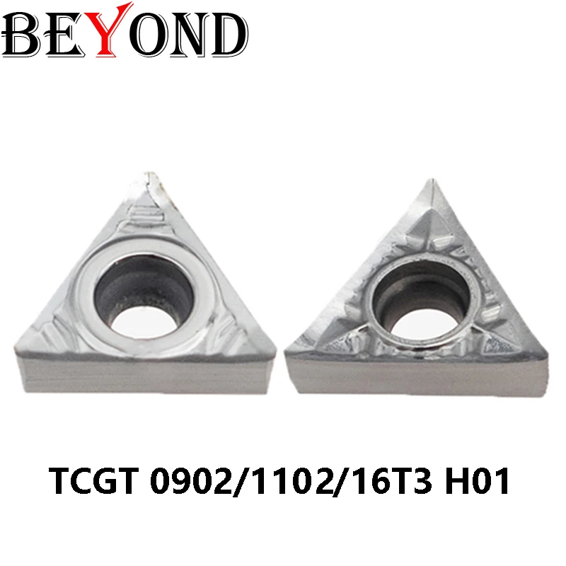 BEYOND TCGT TCGT0902 TCGT1102 TCGT1103 TCGT16T3 H01 inserto in metallo duro inserto per tornio utensile da taglio per tornio per rame alluminio