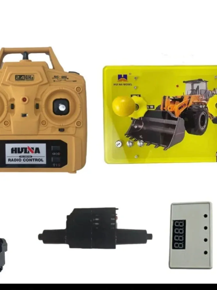 upgHuina Rc888 583 Excavator Upgrade Kit - Fixed Bucket Tire Motherboard Timer Spare Parts for Heavy-Duty Construction Equipment