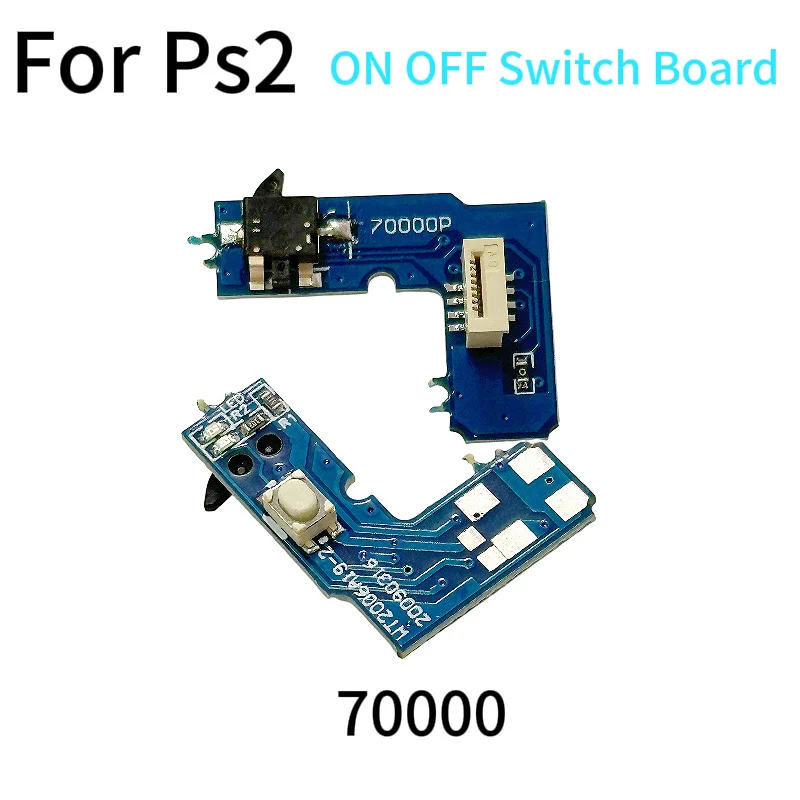 20pcs Power Switch PCB Board for PS2 70000 7000X Power ON/OFF Board Reset Switch Board with Flex Ribbon Cable for PS2 7W Console
