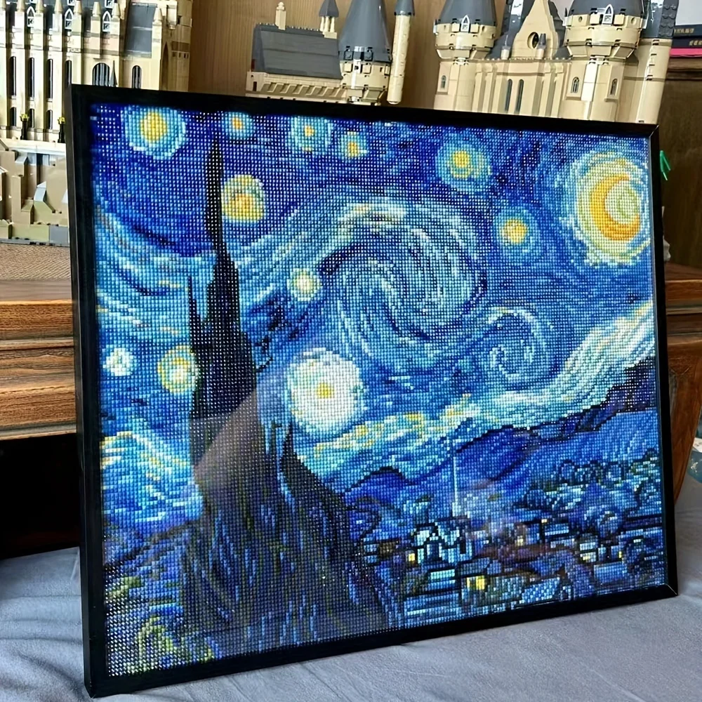 Art Craft Night - 1 Adet Çerçevesiz Van Gogh Yıldızlı