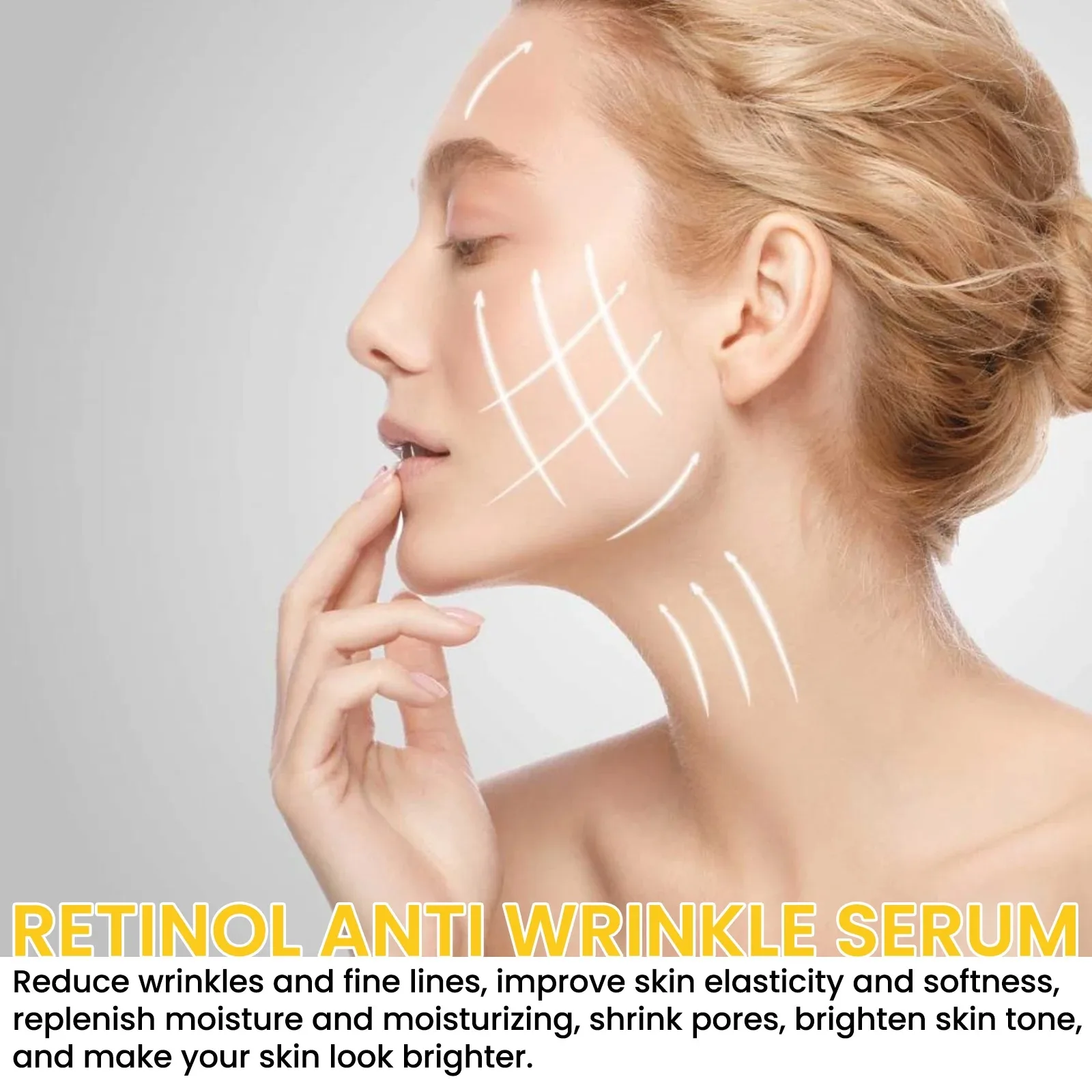 Retinol Anti-Wrinkle Essence Pure Hyaluronic Acid Facial Serum Anti Wrinkle Aging Face Lift Tightening Reduce Eye Finelines New