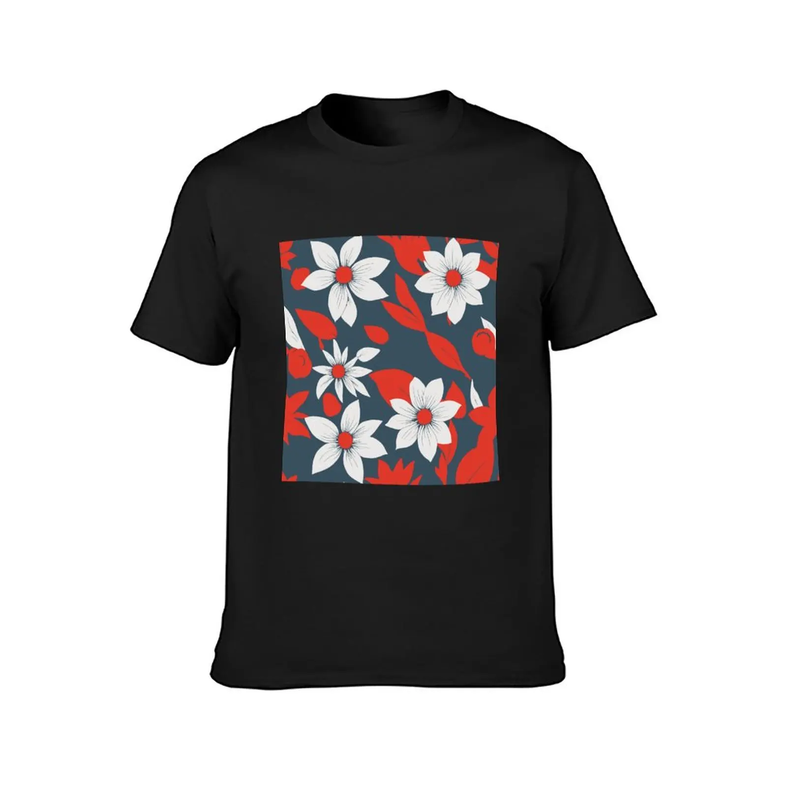 Muted Spring Florals 2 T-Shirt graphics summer top men workout shirt