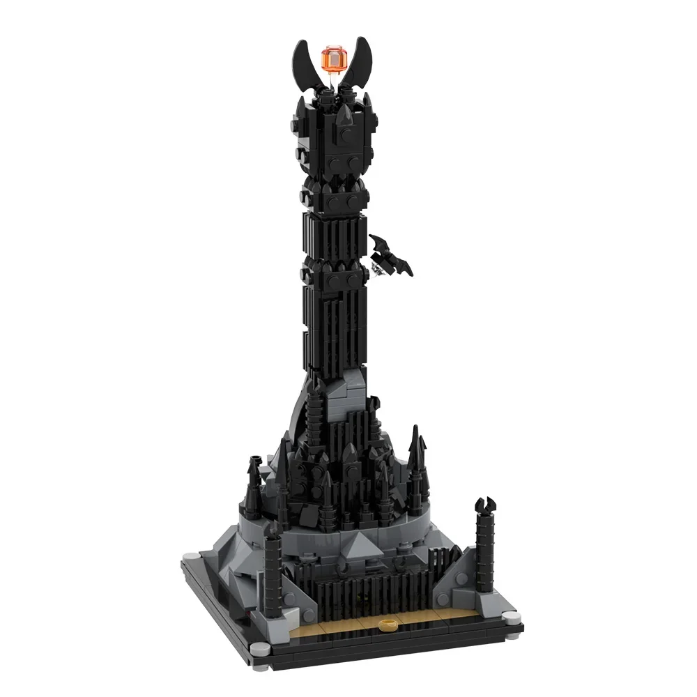 

MOC Rings Movie Barado Fortress Barad-Dur Dark Tower Bricks Model Barad-Dur Dark Tower Creative Building Blocks Toys Kids Gifts
