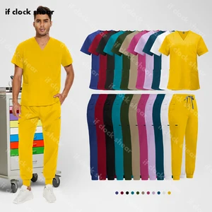 Unisex chirurgische Uniform, Krankenpflegezubehör, Klinik -Haustier, Tierarzt, Krankenhausarbeit, medizinische Krankenpflege Klage 8 Hauptverkaufs -Veterinärumläufe - №8