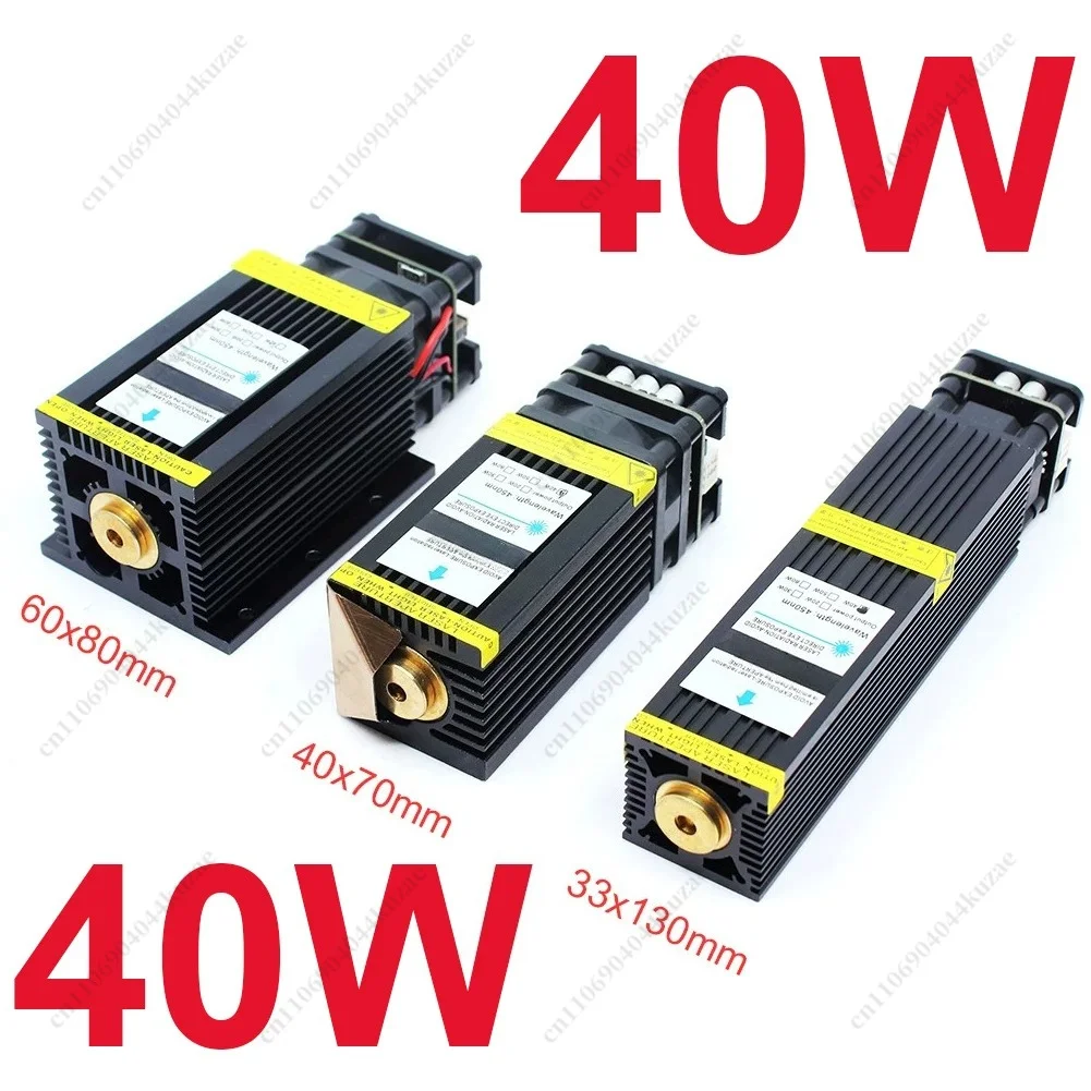 30W 40W 60W High‑Power Laser Module, Laser Head for DIY Engraving Cutting Marking, Compatible With 3D Printer