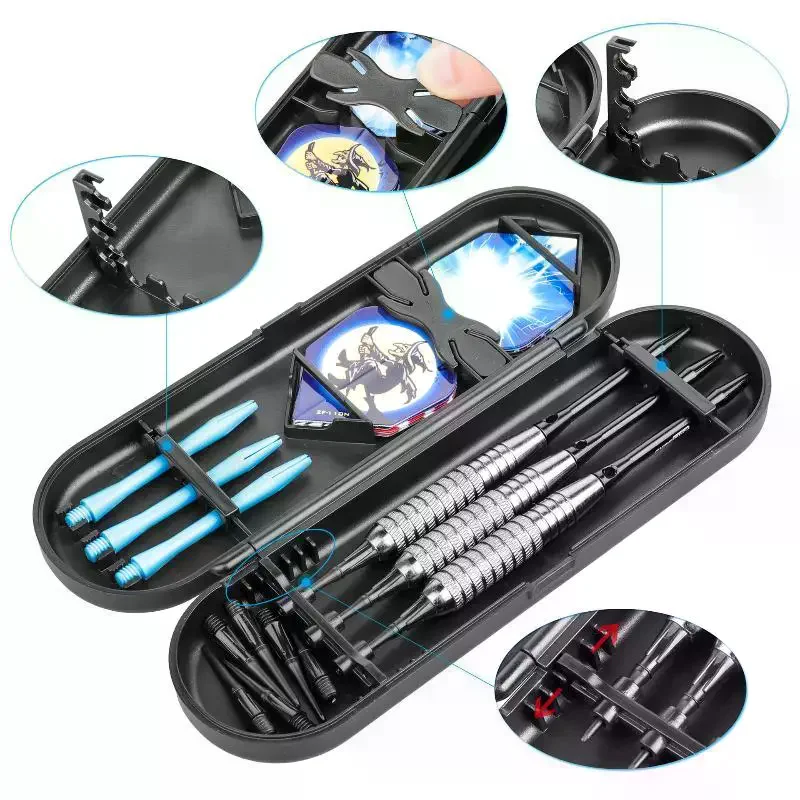 Professional Darts Carrying Bag Large Capacity Empty Dart Storage Container Fit Tips Shafts for Tournament Dart Players
