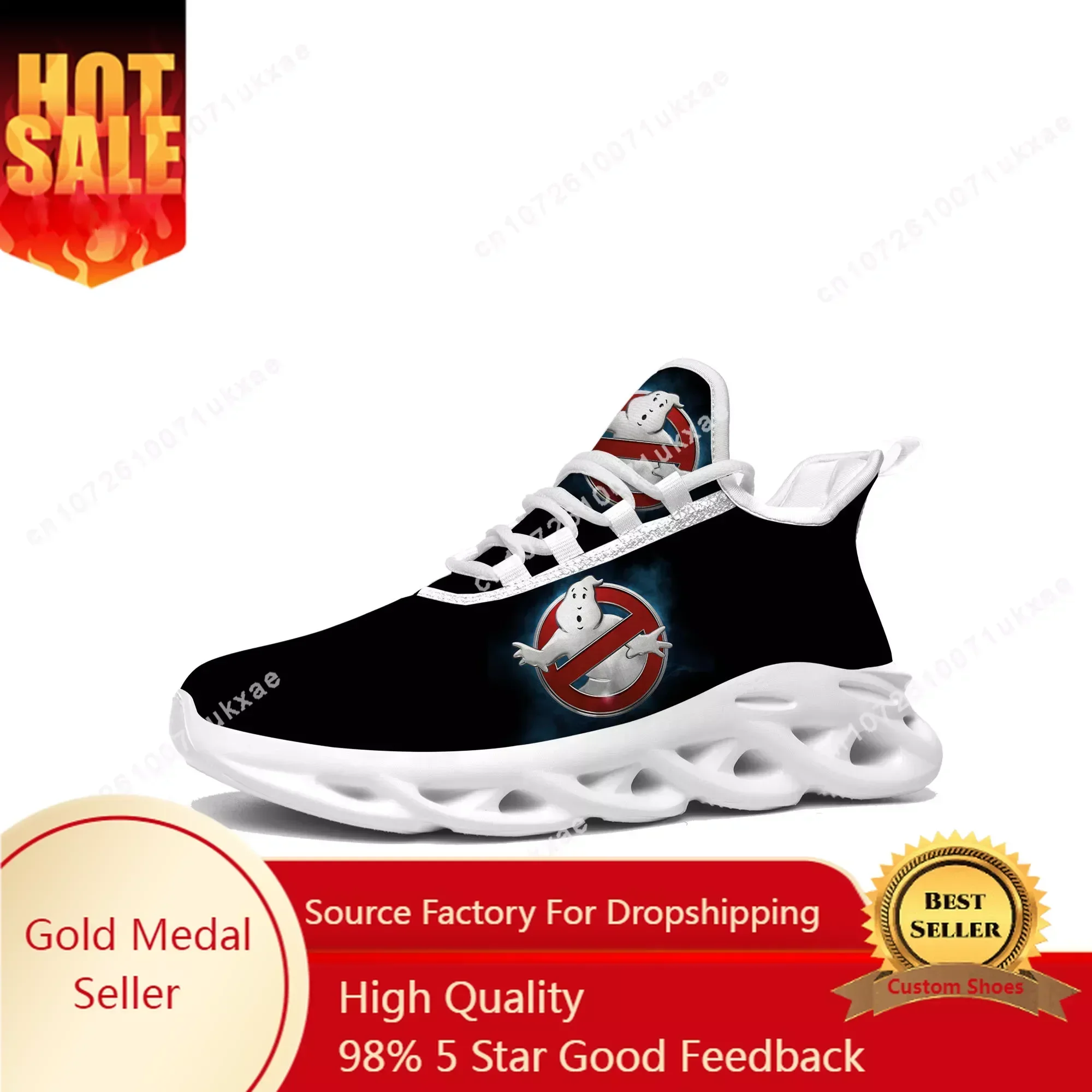 G-Ghostbusters classic movie Flats Sneakers Mens Womens Sports Shoes High Quality Sneaker Lace Up Mesh Footwear custom made Shoe