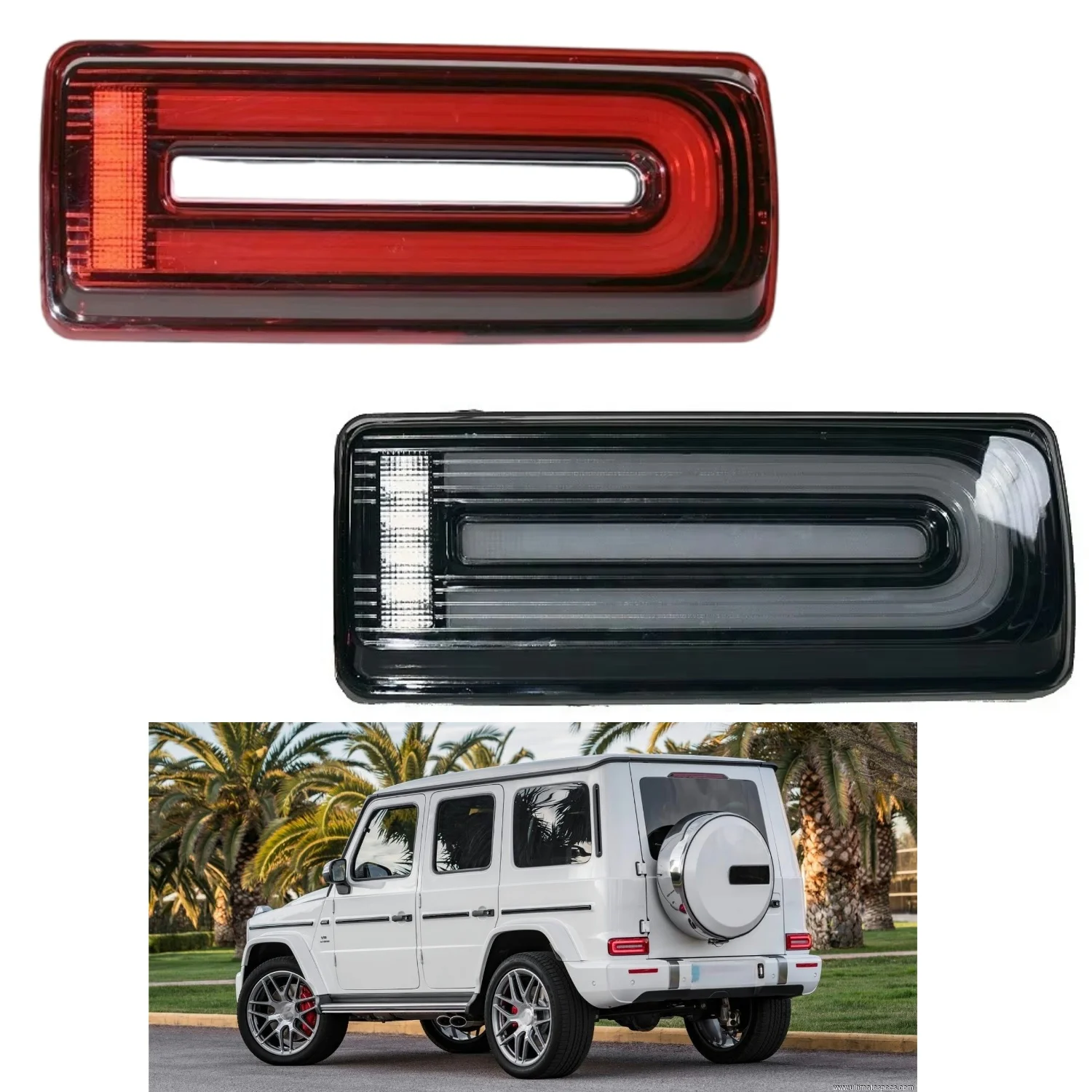 

G Class W463 X463 2003-2018 Tail Lamp Upgrade to W464 with Streamer Start Full LED Taillamp Taillight for Benz 1 pair