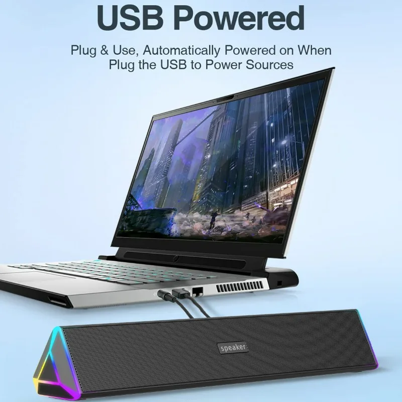 Qualité sonore HiFi 4 unités caisson de basses USB filaire haut-parleur Bluetooth maison lumières rvb ordinateur de bureau Esports jeu haut-parleurs