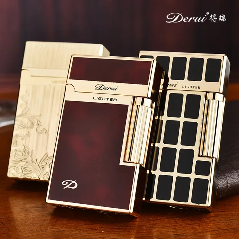 

Новые надувные прозрачные голосовые зажигалки Derui, металлические противоскользящие газовые зажигалки, мужские аксессуары для курения, инструменты для зажигания, подарок, оптовая продажа