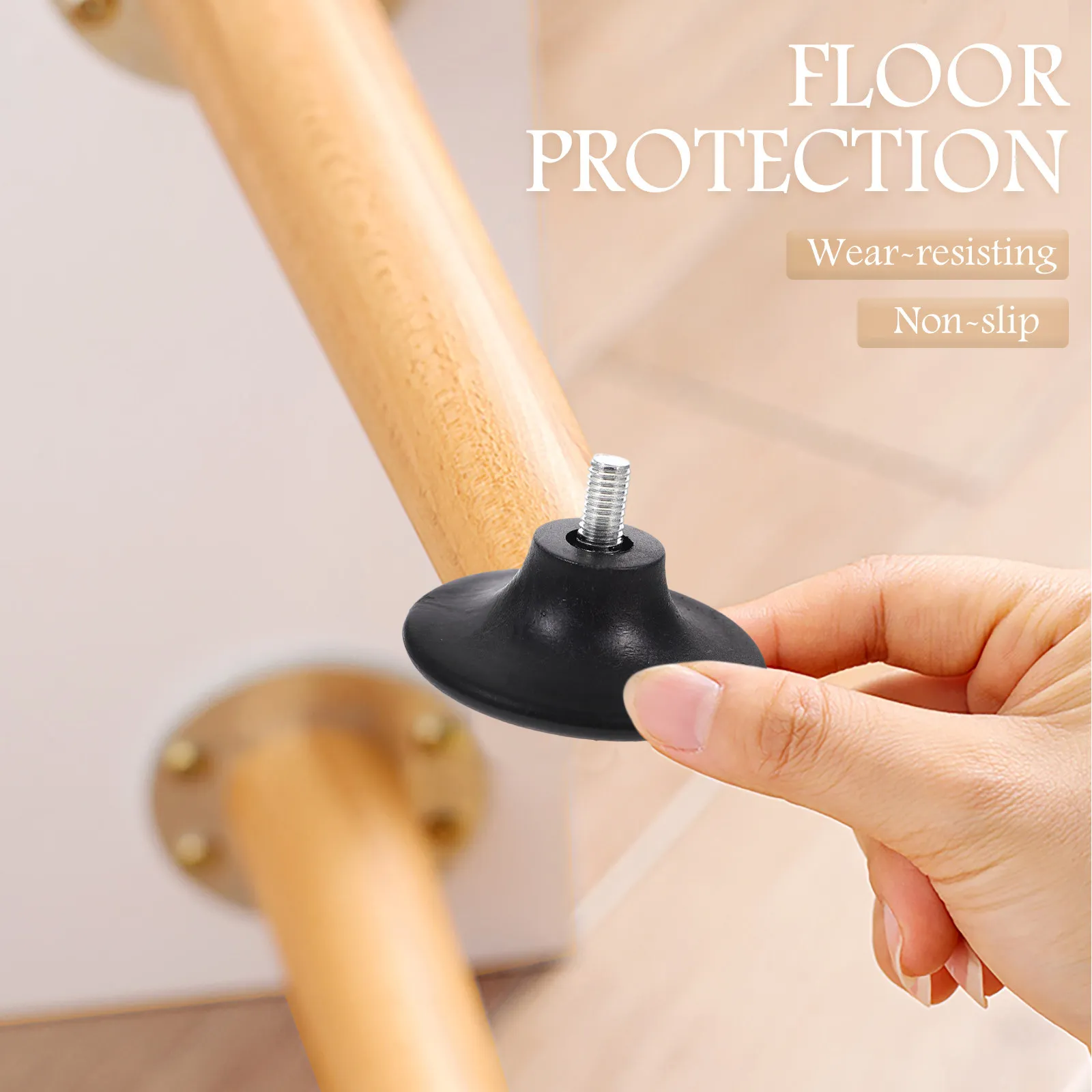 

20 шт. Премиальные регулируемые опоры для мебели из полипропилена и железа, 45 мм, для шкафов, столов, тумб, усиленные стабилизирующие ножки для использования внутри помещений