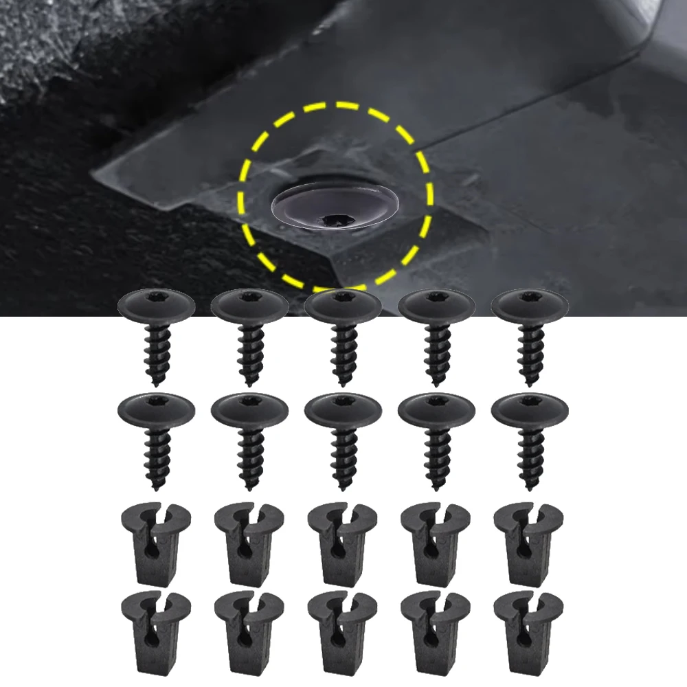 العالمي ن 90974701   غطاء المحرك Undertray Splashguard عجلة قوس توركس المسمار التجنيب السحابة كليب الترباس لمقعد VW أودي