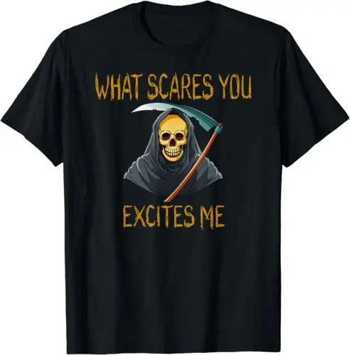 Vintage What Scares You Excites Me Scared Sickie Sickle T-Shirt