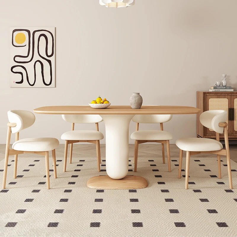 

Restaurant Square White Dining Tables Wood Modern Center Modern Set Dining Tables Kitchen Home Oak Juegos De Comedor Furniture