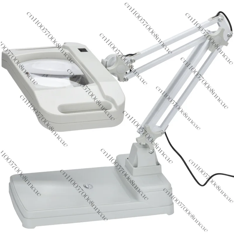 

Desktop magnifying glass with lamp 10 times reading