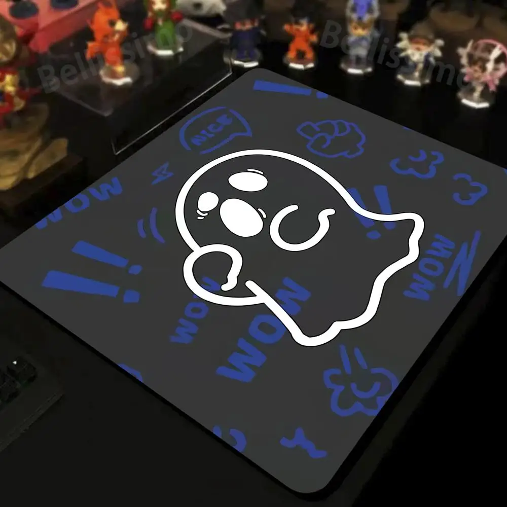 

Mouse pad Kawaii Ghost game pad mouse pad speed office accessories suitable for desk pad game keyboard small ghost mouse pad