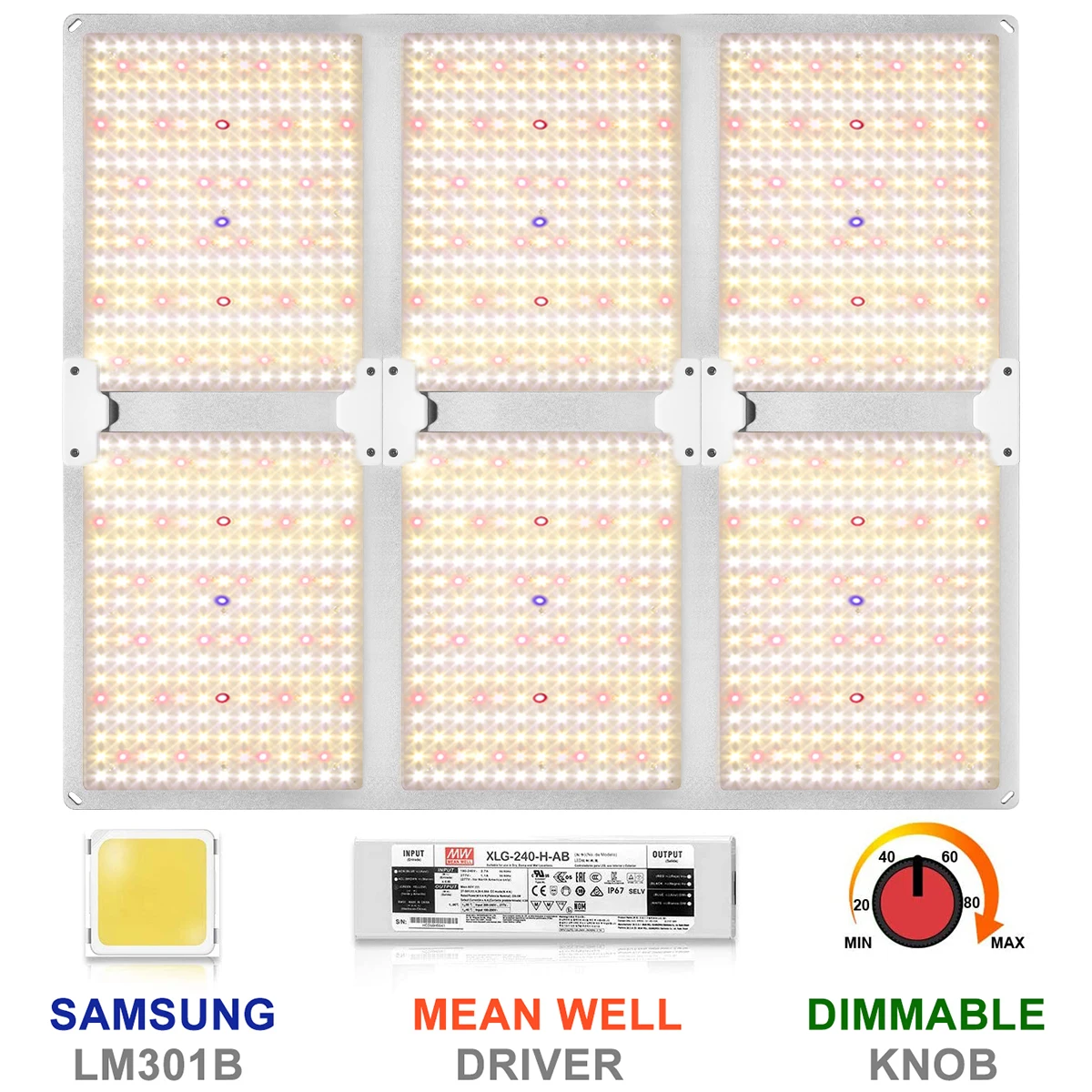 Enfun  Led Grow Light Quantum For Indoor Plants Full Spectrum Boards Samsung Lm301b Sunlight Phytolamp For Flower Seed