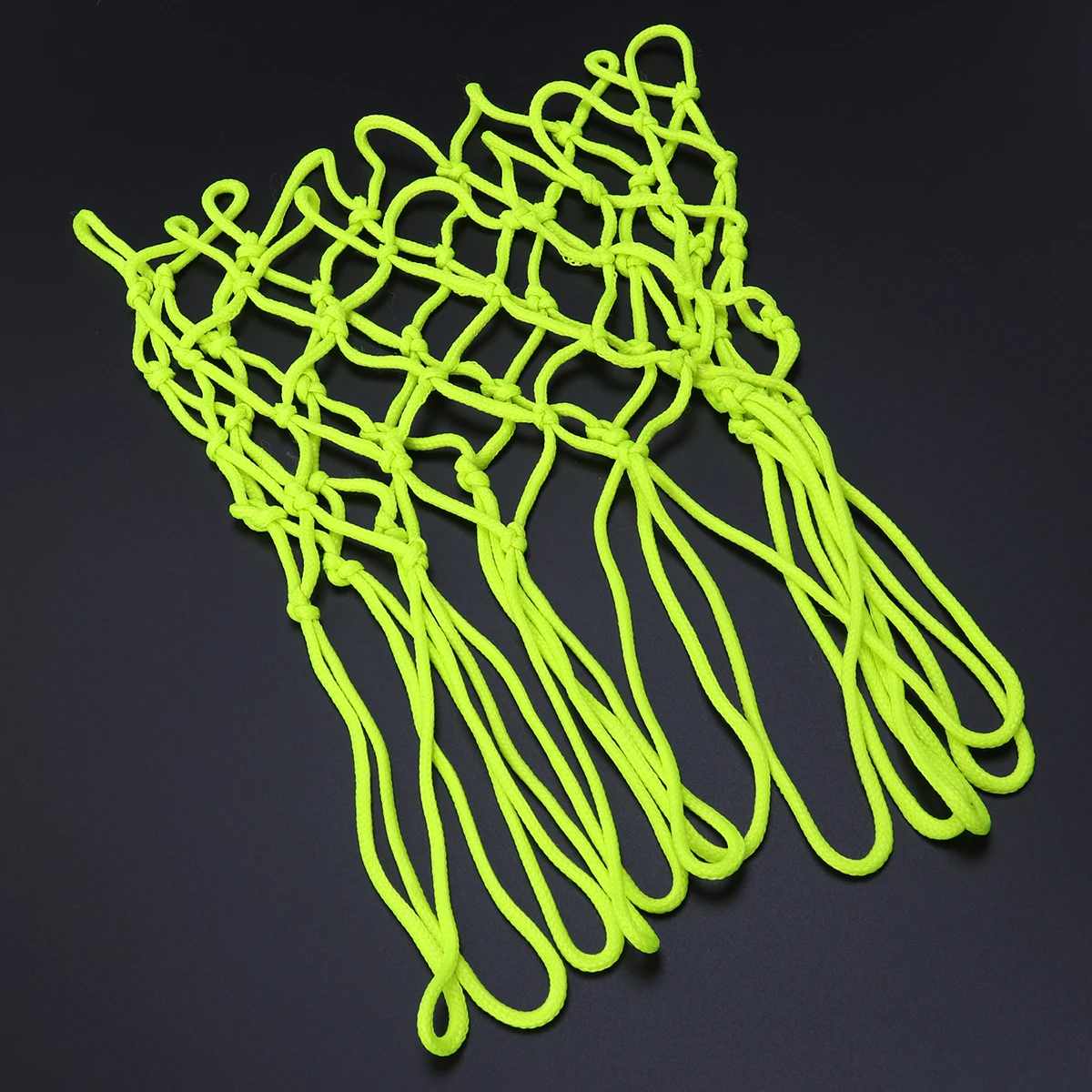 Le nylon vert intérieur de filet de basket-ball de lueur lumineuse la jante sombre résistante rechargeable