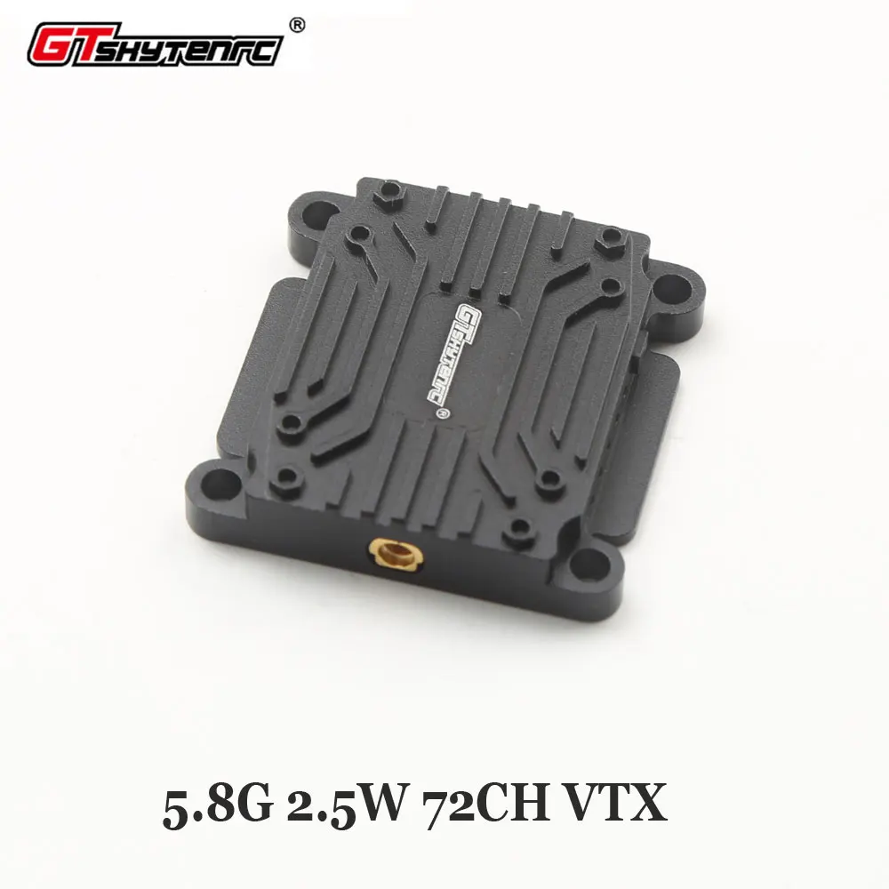 

GTSKYTENRC Tracker 5.8G 2.5W 72CH VTX MMCX PIT/25mW/400mW/800mW/1500mW/2500mW FPV Transmitter for RC Drone Long Range Airplane