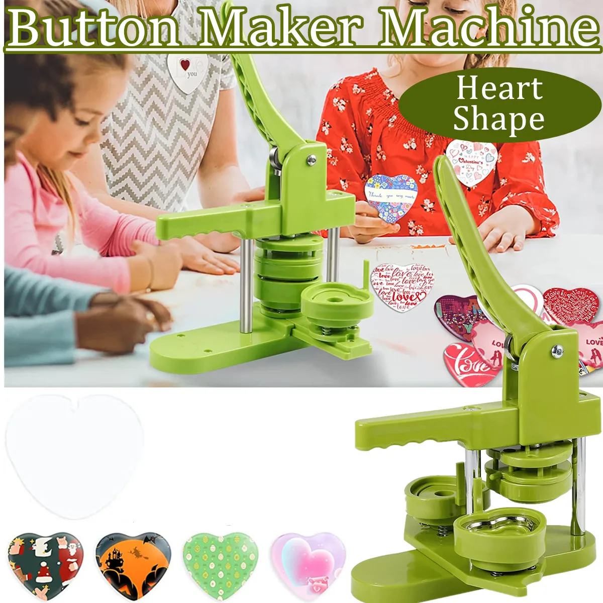 Why This 57mm Heart-Shaped Design Button Maker Is My Go-To Tool for Custom Badges