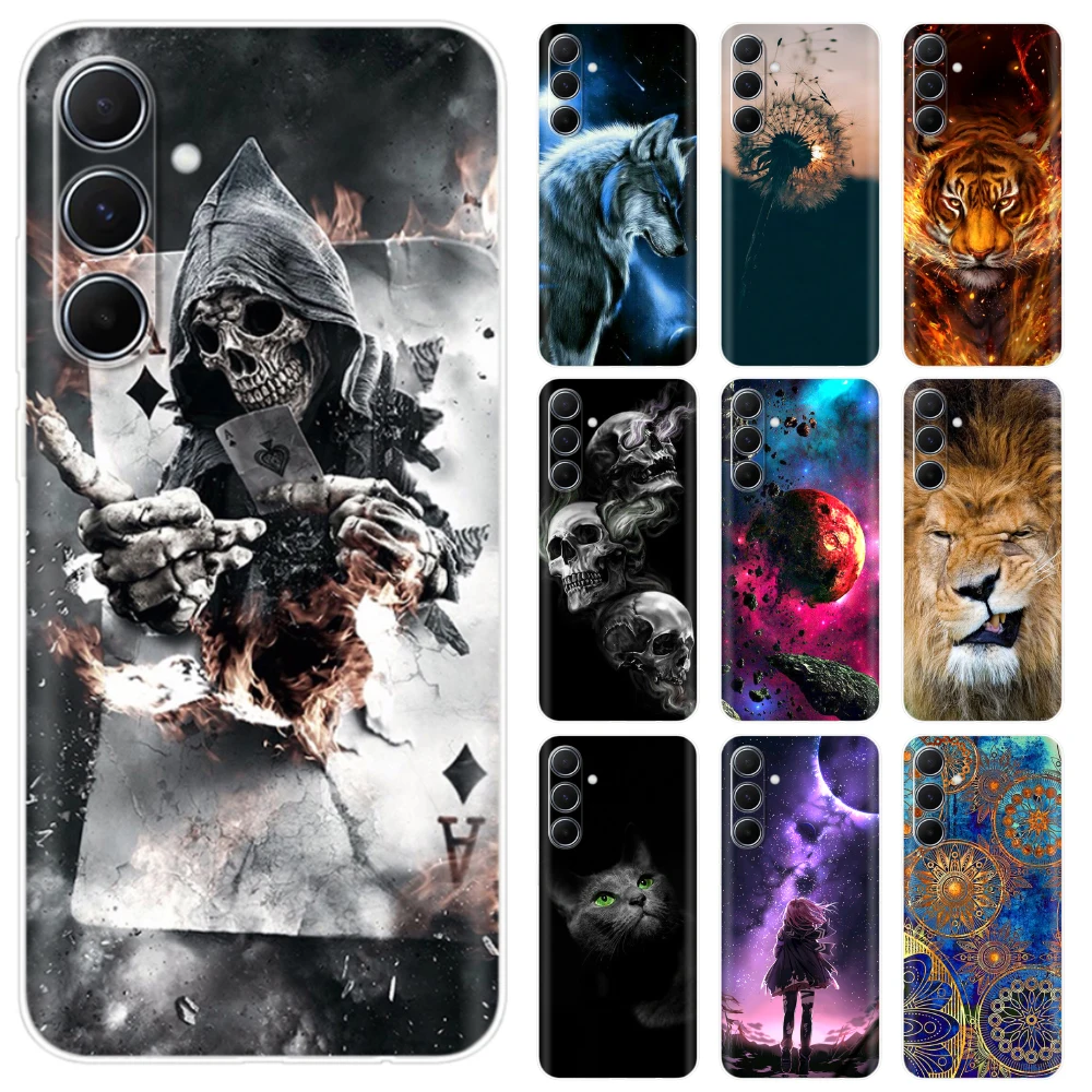 

Для Samsung Galaxy M35 Чехол Мягкий силиконовый чехол из ТПУ для Samsung M35 5G Чехлы для телефонов Samsung M35 SM-M356B Прозрачный мультяшный чехол