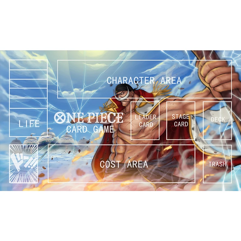 OPCG One Piece Luffy Zoro Hancock Board Game Card Mat Anime Peripheral Collectible Card Protective Mat Boy Toy Gift 60X35CM