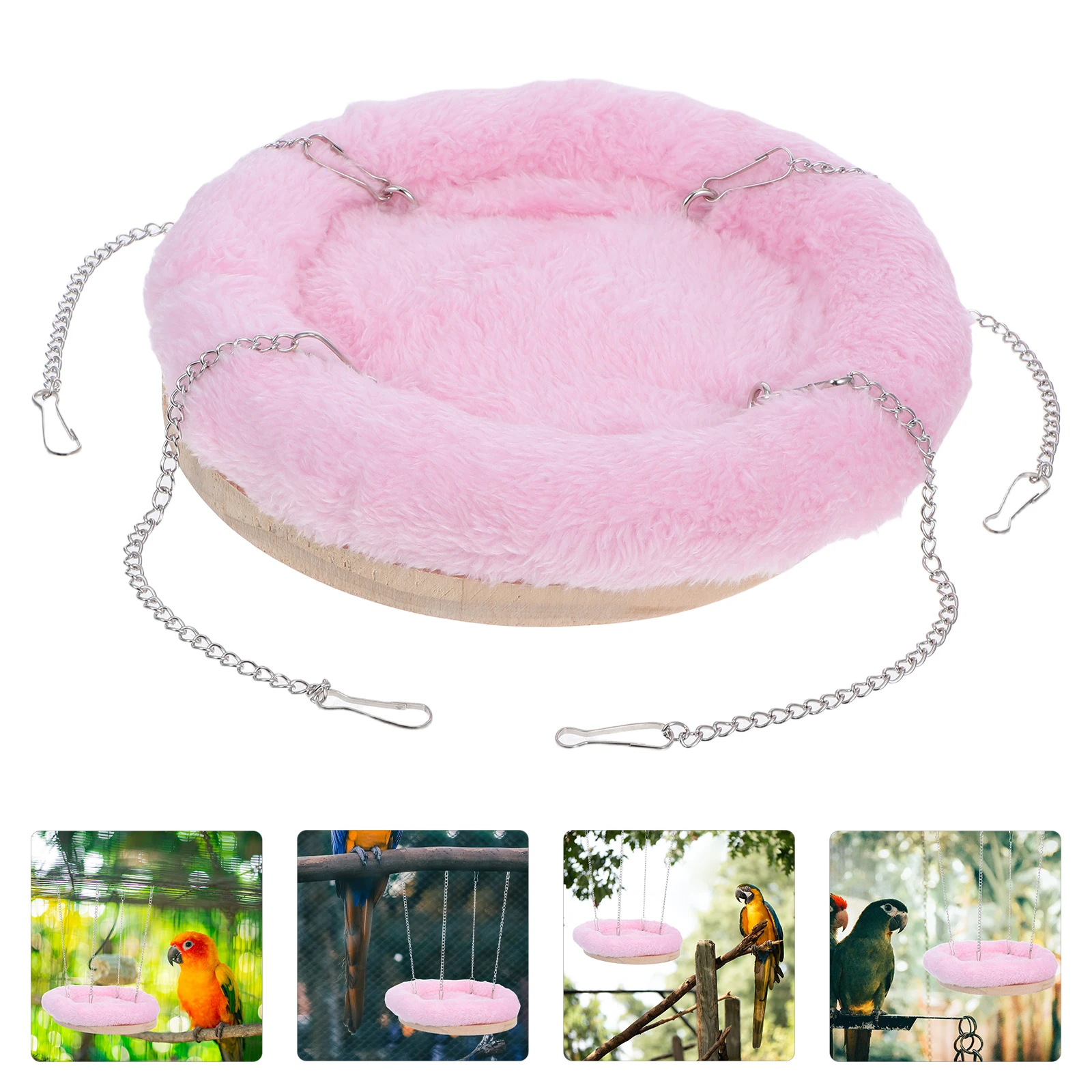 

Parrot Hammock Warm Bird Cage Accessories Hanging Nest Bed for Parakeet Cockatiel Toys Soft Comfortable Interior Spacesaving