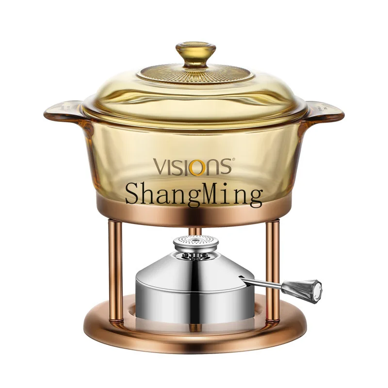 DSA One Person One Pot Amber Glass Inflatable Boiler Single Person Small Household Shabu