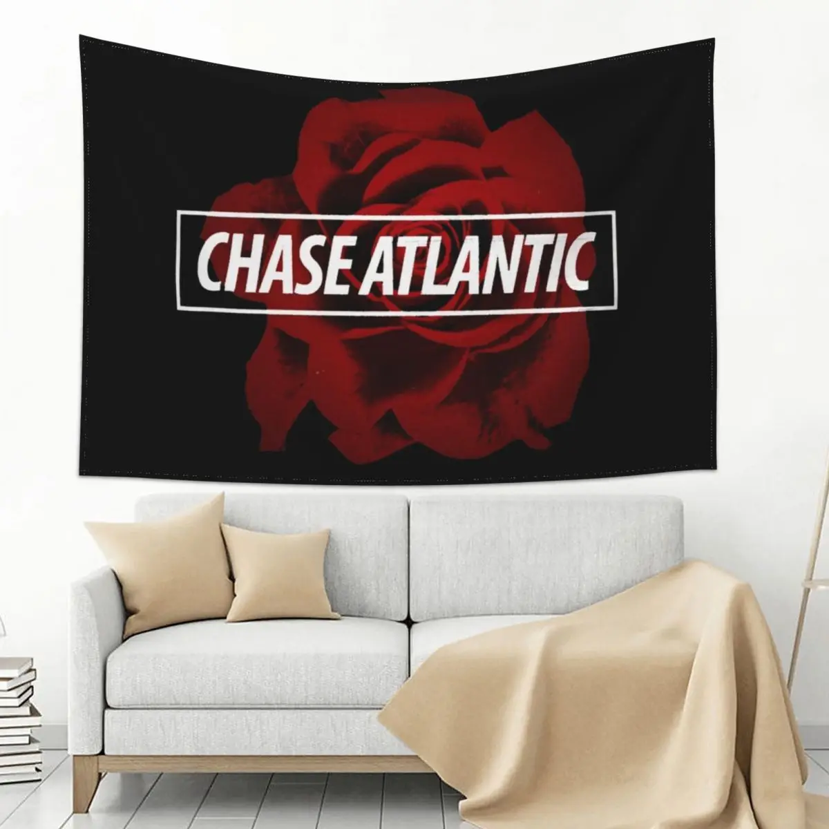 

Chase Atlantic Rose Logo Tapestry