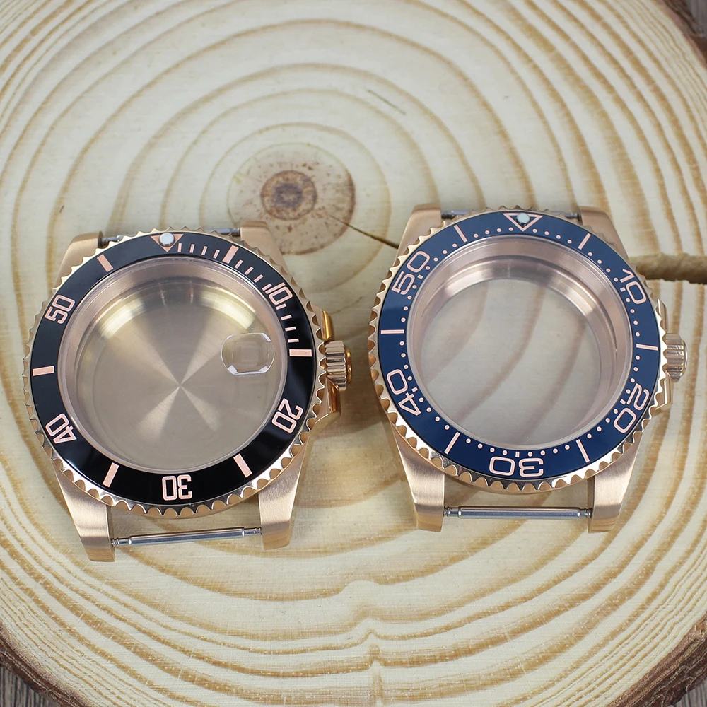 

40mm 200m Diving Lady Watch Case Brushed Polished Case Ceramic Bezel For SUB Yacht GMT NH34 NH35 NH36 Miyota 8215 ETA 2824 Movt