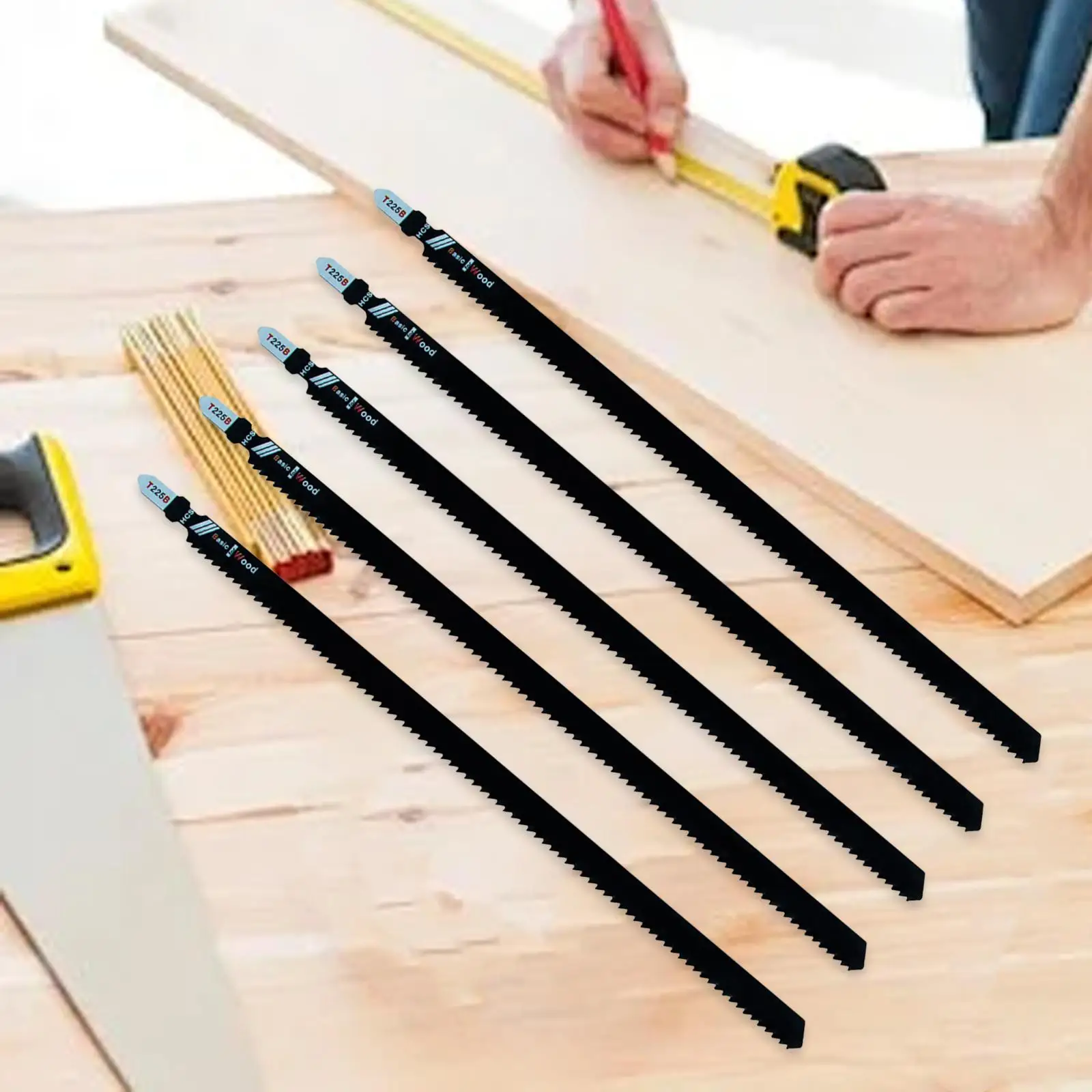 

5 шт. лезвие для лобзика, ручной инструмент, высокопрочное изогнутое лезвие, деревообрабатывающий резак для обработки древесины, труб из ПВХ, садоводства