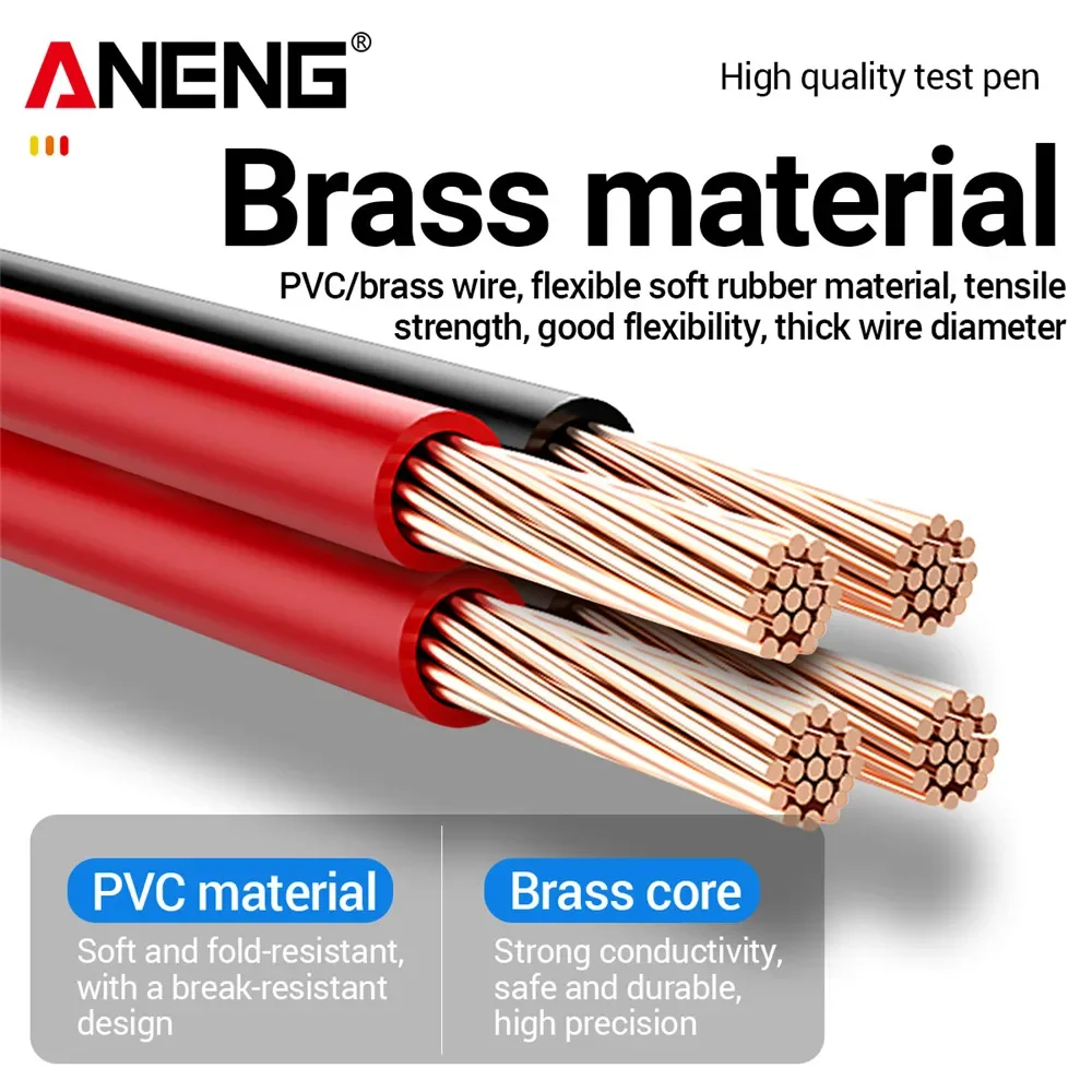 ANENG PT840 Digital Multimeter Probe Wire Needle Tip Cable1000V 10A Meter Tester Lead Wire Needle Current Voltmeter Tester Wire